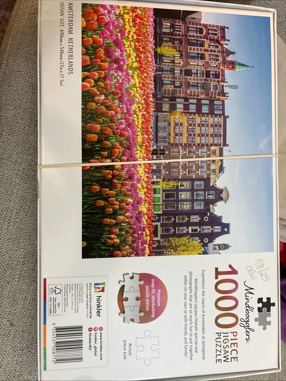 Mindbogglers 1000-Piece Amsterdam Tulip Fields Jigsaw Puzzle - Multicolor
